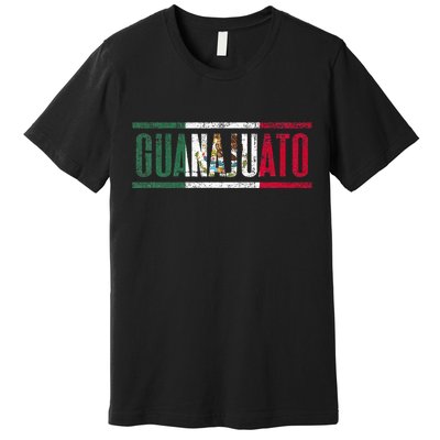 Guanajuato Con La Bandera De México Premium T-Shirt