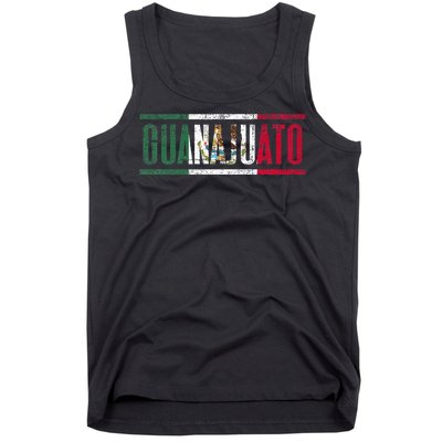 Guanajuato Con La Bandera De México Tank Top