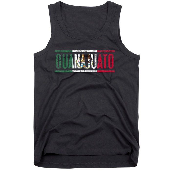 Guanajuato Con La Bandera De México Tank Top