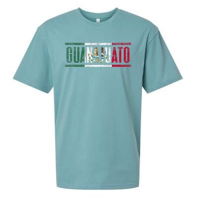 Guanajuato Con La Bandera De México Sueded Cloud Jersey T-Shirt