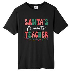 Groovy Christmas Lights Santas Favorite Teacher Meaningful Gift Tall Fusion ChromaSoft Performance T-Shirt