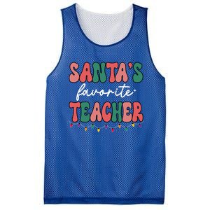 Groovy Christmas Lights Santas Favorite Teacher Meaningful Gift Mesh Reversible Basketball Jersey Tank