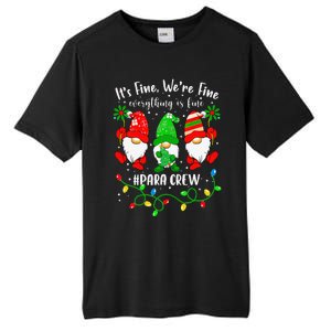 Gnomes Christmas Light Im Fine Everything Is Fine Para Crew Tall Fusion ChromaSoft Performance T-Shirt