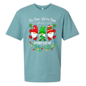 Gnomes Christmas Light Im Fine Everything Is Fine Para Crew Sueded Cloud Jersey T-Shirt