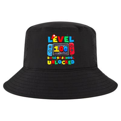 Game Controller Level 100 Days Of School Unlocked Cool Comfort Performance Bucket Hat