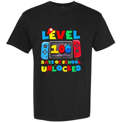 Game Controller Level 100 Days Of School Unlocked Garment-Dyed Heavyweight T-Shirt