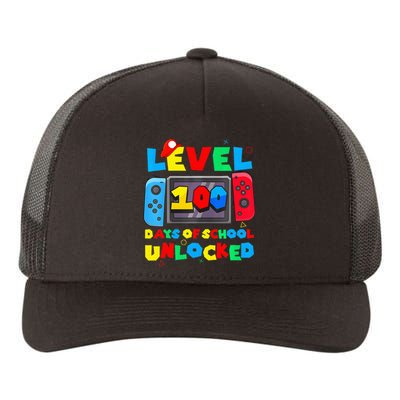 Game Controller Level 100 Days Of School Unlocked Yupoong Adult 5-Panel Trucker Hat