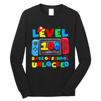 Game Controller Level 100 Days Of School Unlocked Long Sleeve Shirt