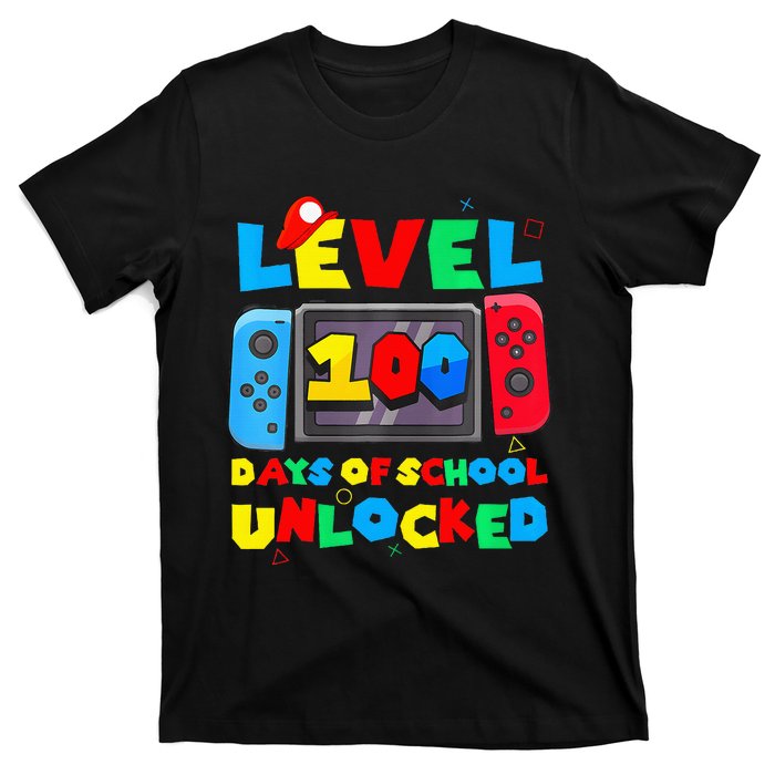 Game Controller Level 100 Days Of School Unlocked T-Shirt