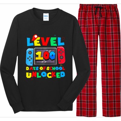 Game Controller Level 100 Days Of School Unlocked Long Sleeve Pajama Set