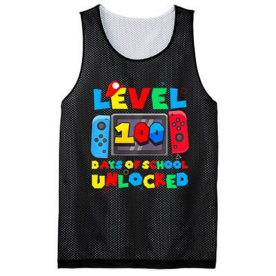 Game Controller Level 100 Days Of School Unlocked Mesh Reversible Basketball Jersey Tank