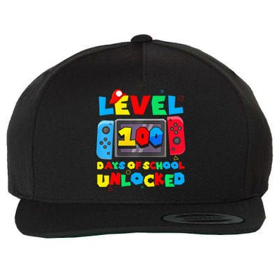 Game Controller Level 100 Days Of School Unlocked Wool Snapback Cap