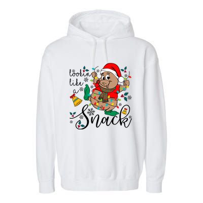 Gus Christmas Lights Lookin Like A Snack Gus Christmas Family Garment-Dyed Fleece Hoodie