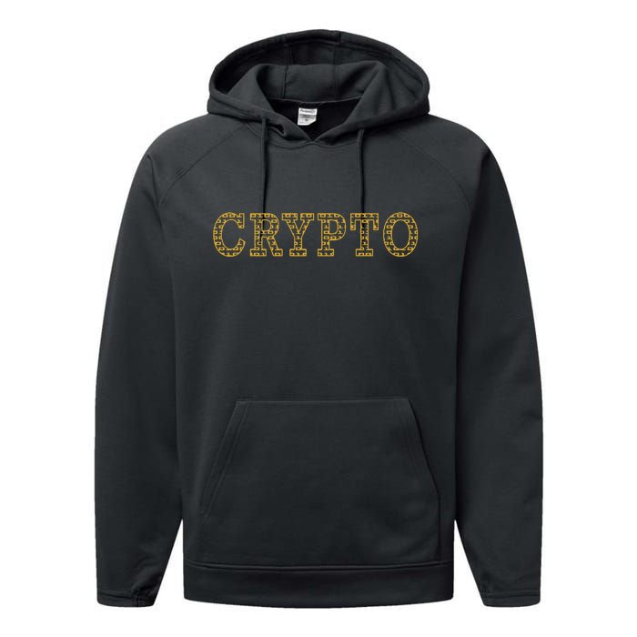 Golden Crypto Logo Limited Edition Performance Fleece Hoodie