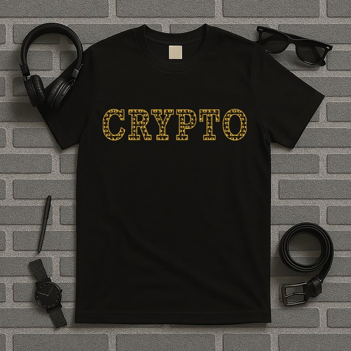 Golden Crypto Logo Limited Edition T-Shirt