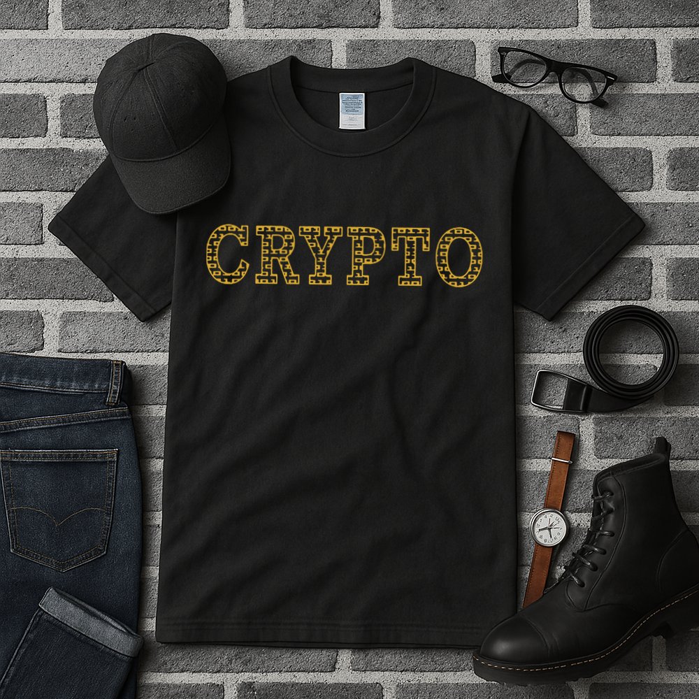 Golden Crypto Logo Limited Edition Tall T-Shirt