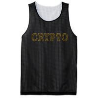 Golden Crypto Logo Limited Edition Mesh Reversible Basketball Jersey Tank