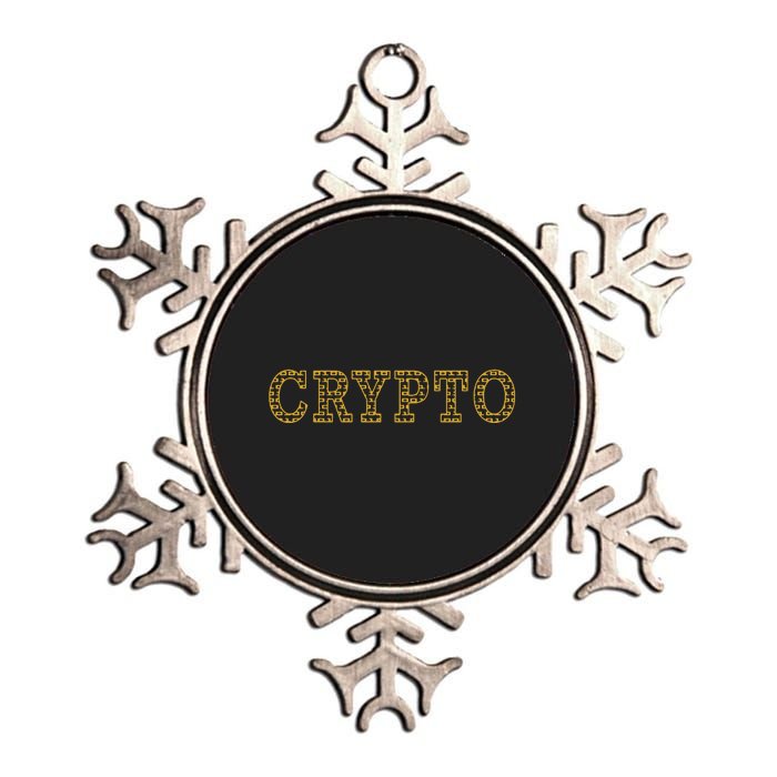 Golden Crypto Logo Limited Edition Metallic Star Ornament