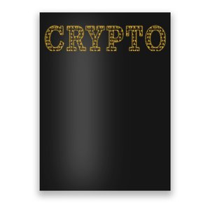 Golden Crypto Logo Limited Edition Poster