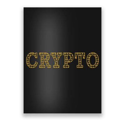 Golden Crypto Logo Limited Edition Poster