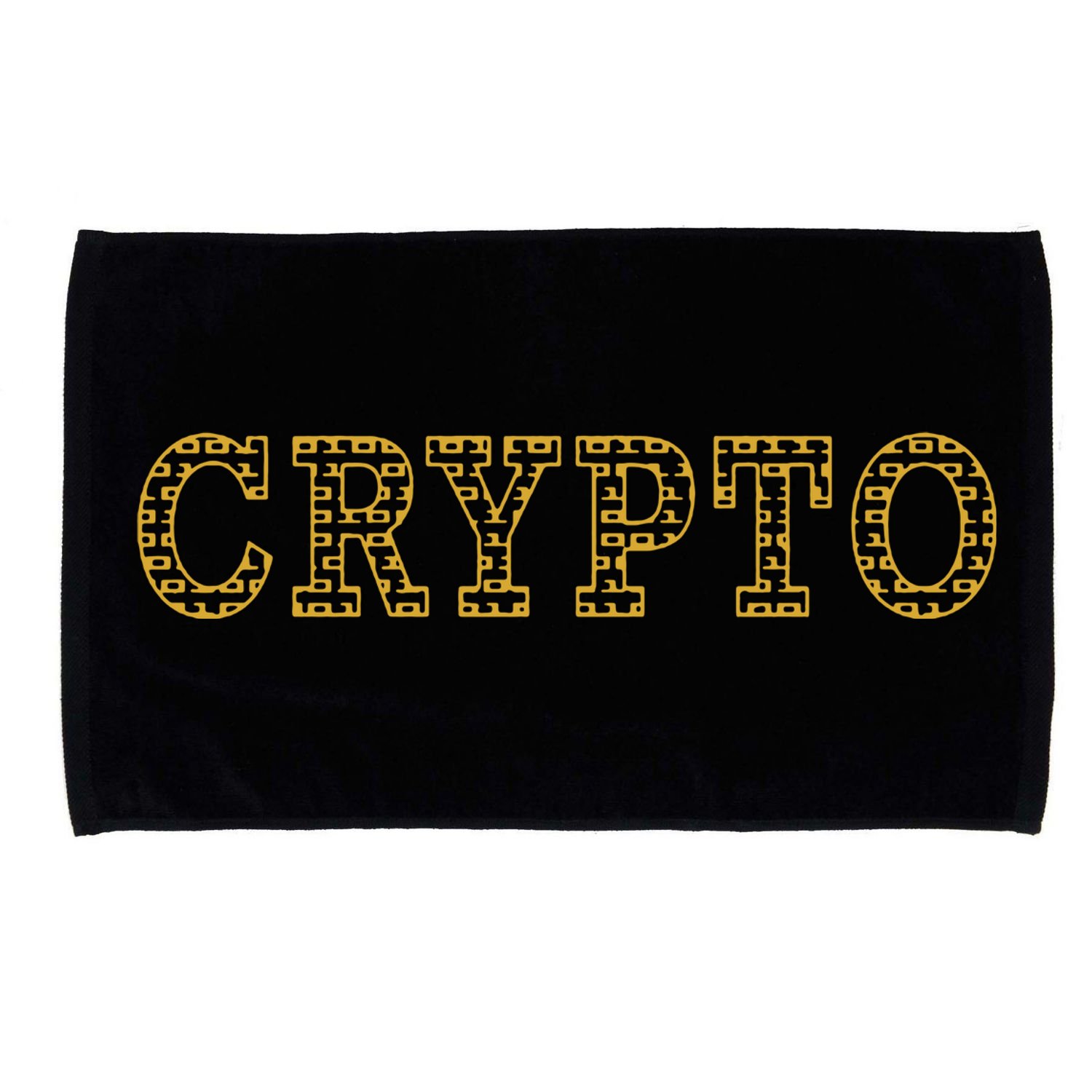 Golden Crypto Logo Limited Edition Microfiber Hand Towel
