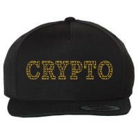 Golden Crypto Logo Limited Edition Wool Snapback Cap