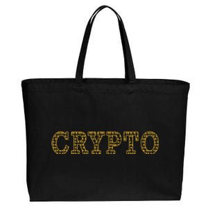 Golden Crypto Logo Limited Edition Cotton Canvas Jumbo Tote