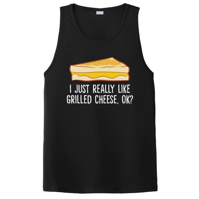 Grilled Cheese Lover I Just Really Like Grilled Cheese PosiCharge Competitor Tank