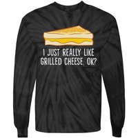 Grilled Cheese Lover I Just Really Like Grilled Cheese Tie-Dye Long Sleeve Shirt