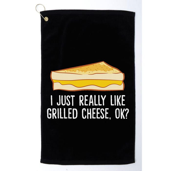 Grilled Cheese Lover I Just Really Like Grilled Cheese Golf Towel