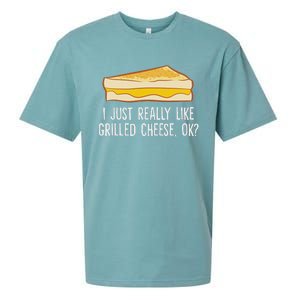 Grilled Cheese Lover I Just Really Like Grilled Cheese Sueded Cloud Jersey T-Shirt