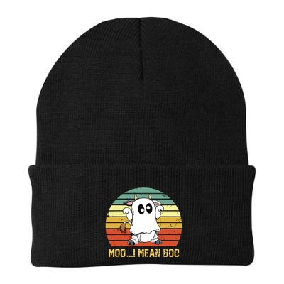 Ghost Cow Moo I Mean Boo Halloween Funny Cow Lover Beanie