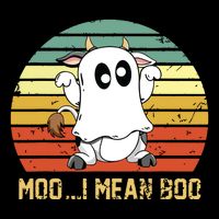 Ghost Cow Moo I Mean Boo Halloween Funny Cow Lover 16 in Basic Backpack