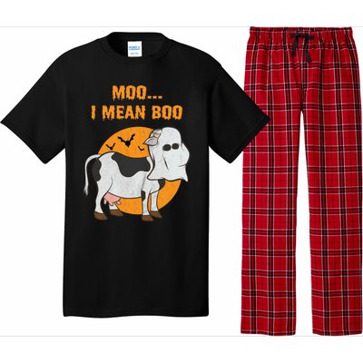 Ghost Cow Moo I Mean Boo Gift Pajama Set