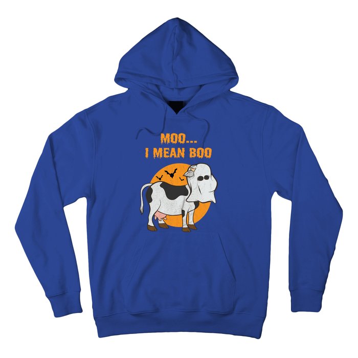 Ghost Cow Moo I Mean Boo Gift Hoodie