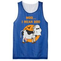 Ghost Cow Moo I Mean Boo Gift Mesh Reversible Basketball Jersey Tank