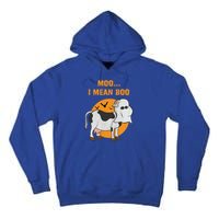 Ghost Cow Moo I Mean Boo Gift Tall Hoodie