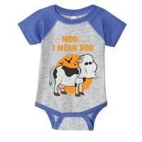 Ghost Cow Moo I Mean Boo Gift Infant Baby Jersey Bodysuit