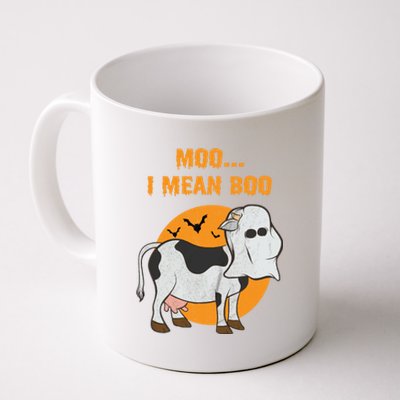 Ghost Cow Moo I Mean Boo Gift Coffee Mug