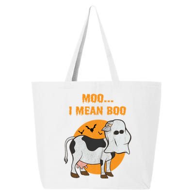 Ghost Cow Moo I Mean Boo Gift 25L Jumbo Tote