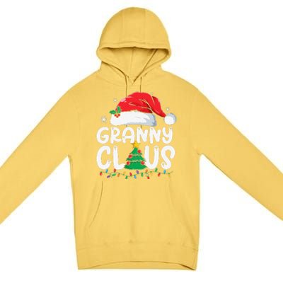 Granny Claus Matching Group Xmas Family Christmas Pajama Premium Pullover Hoodie