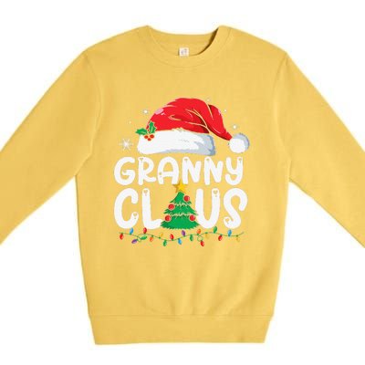 Granny Claus Matching Group Xmas Family Christmas Pajama Premium Crewneck Sweatshirt