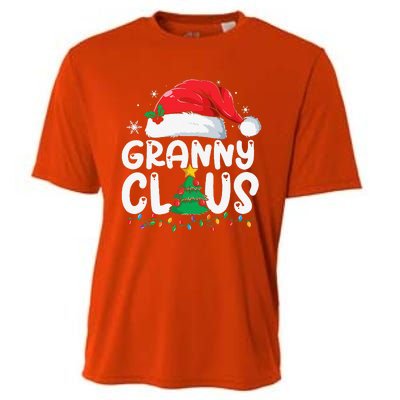 Granny Claus Matching Group Xmas Family Christmas Pajama Cooling Performance Crew T-Shirt