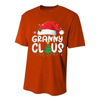 Granny Claus Matching Group Xmas Family Christmas Pajama Performance Sprint T-Shirt