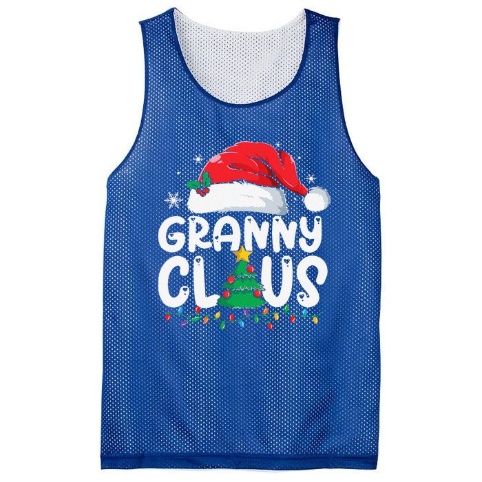 Granny Claus Matching Group Xmas Family Christmas Pajama Mesh Reversible Basketball Jersey Tank