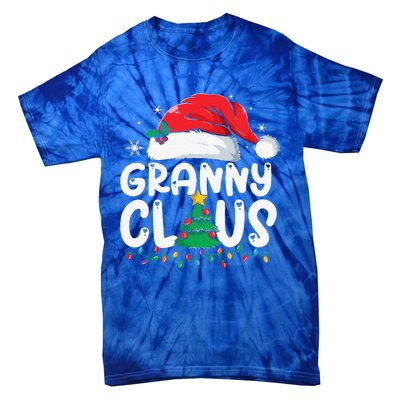 Granny Claus Matching Group Xmas Family Christmas Pajama Tie-Dye T-Shirt