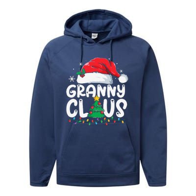 Granny Claus Matching Group Xmas Family Christmas Pajama Performance Fleece Hoodie