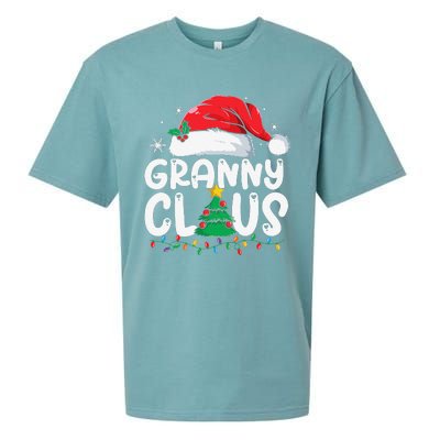 Granny Claus Matching Group Xmas Family Christmas Pajama Sueded Cloud Jersey T-Shirt