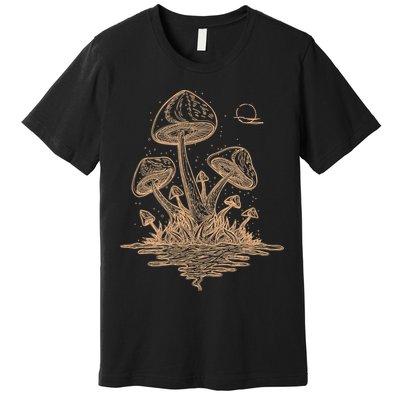Goblincore Cottagecore Mushrooms Fungi Aesthetic Premium T-Shirt