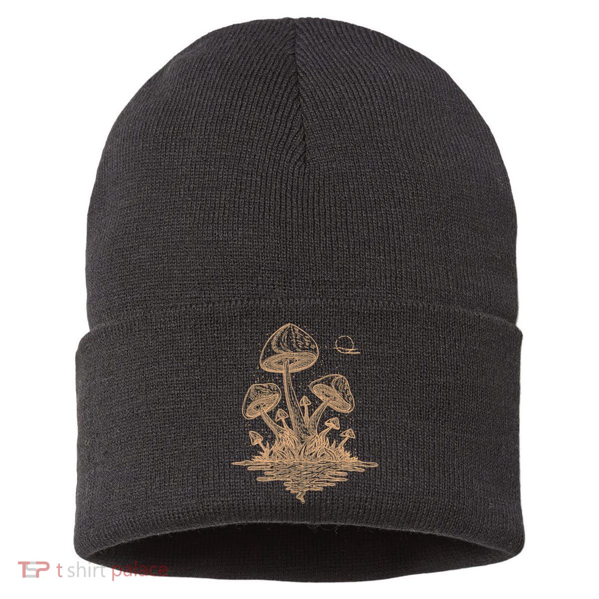 Goblincore Cottagecore Mushrooms Fungi Aesthetic Sustainable Knit Beanie